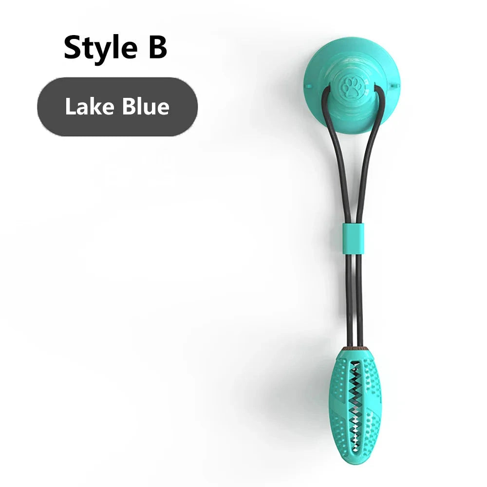 Silicon Suction Interactive Tug Ball Dog Toy