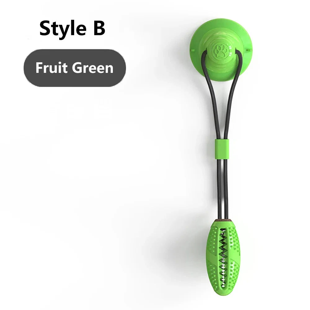 Silicon Suction Interactive Tug Ball Dog Toy