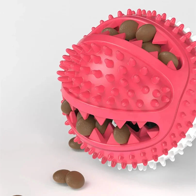 Durable tug ball for dogs with silicon material.