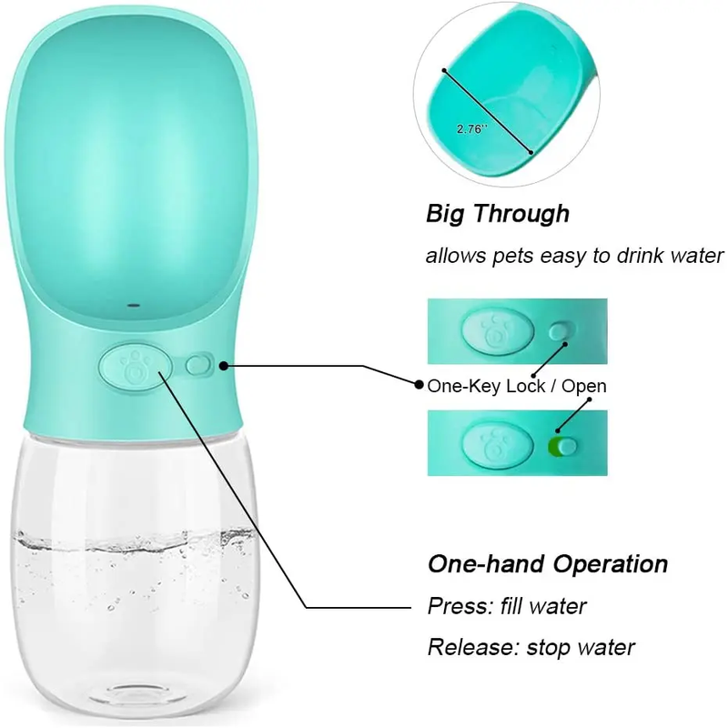 Portable Pet Dog Travel Water Bottle