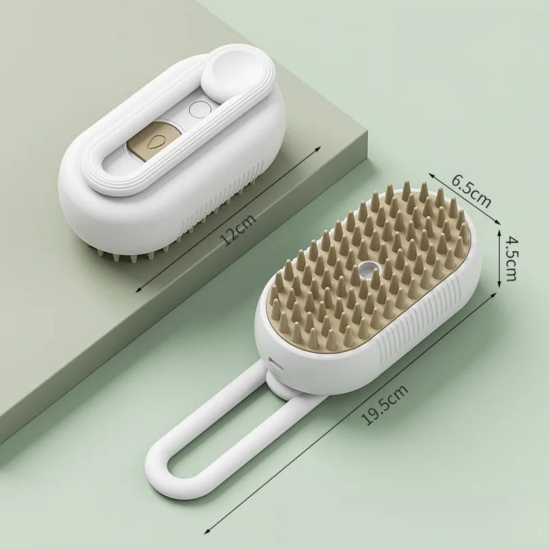 3 In 1 Electric Spray Cat Steam Brush