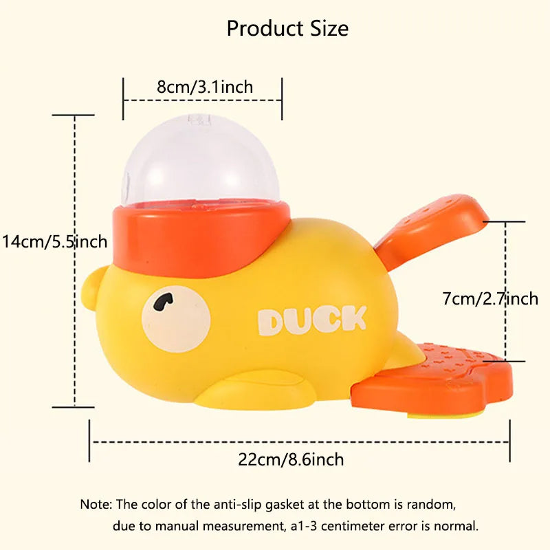2-In-1 Duck-Shaped Interactive Slow Feeder Toy