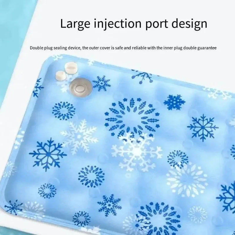 Floor Mat Self Water Adding Ice Gel Cooling Cushion Portable Durable Pet Cold Bed for Small and Large Dogs Summer Rest Accessory
