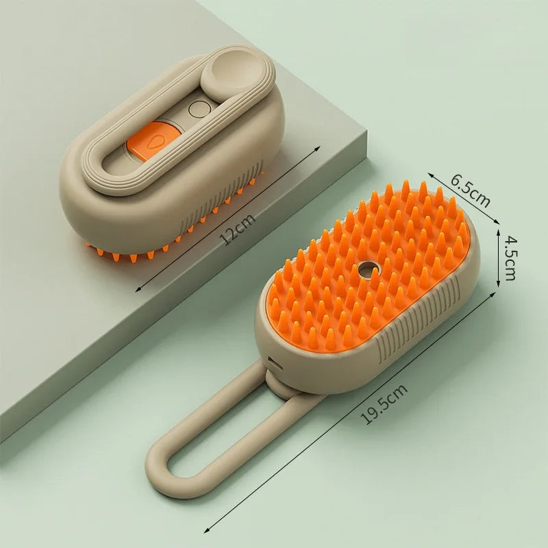 3 In 1 Electric Spray Cat Steam Brush