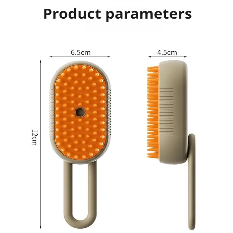 3 In 1 Electric Spray Cat Steam Brush